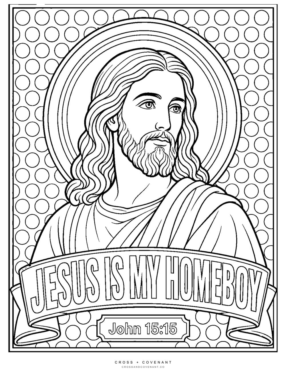 Jesus Is My Homeboy, Pop Art coloring page