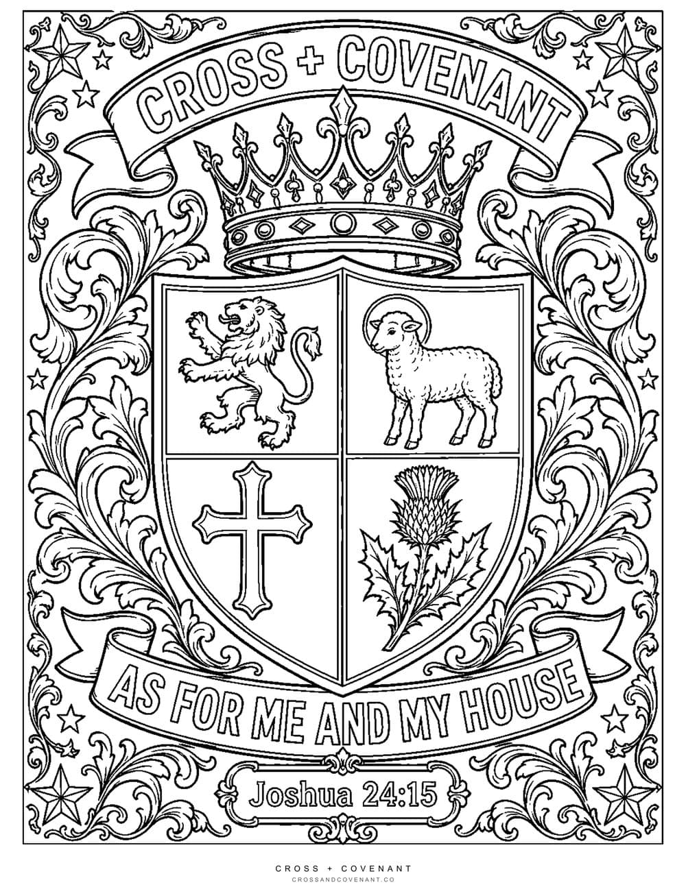 The House Crest coloring page