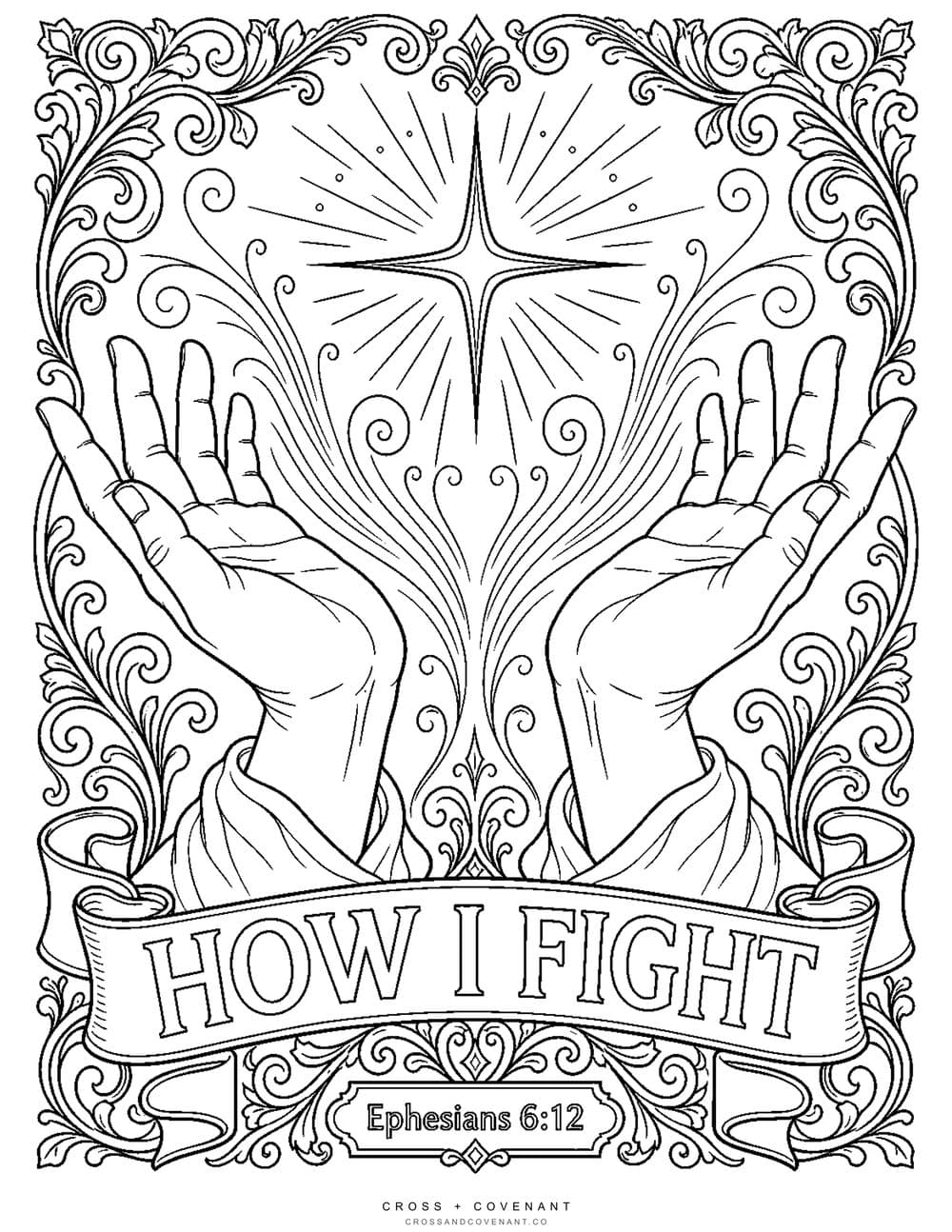 The How I Fight coloring page, free with this poster