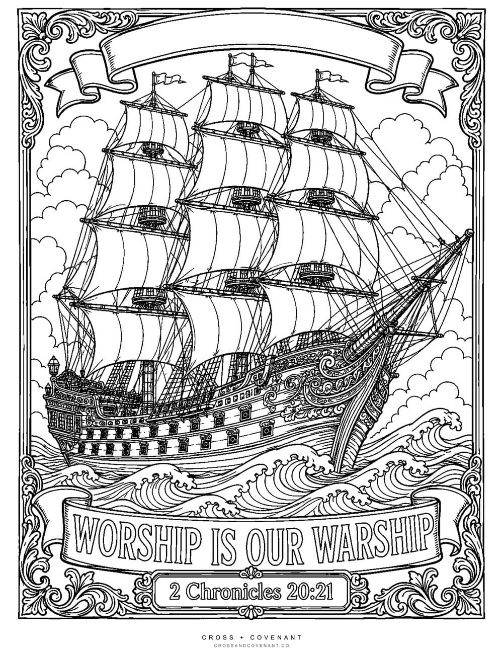 Ironclad coloring page